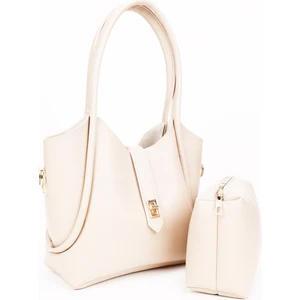 Kilit Detaylı Makyaj Çantalı Uzun Askılı Kadın El Omuz ve Çapraz Çanta