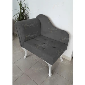 Aldagelsin Tekli Köşe Koltuğu Josefin Bench Beyaz Ayak