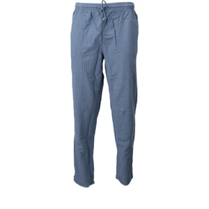 Erkek  Saf Pamuk Kumaş Pantolon Düz Paça Yanlardan Cepli Bağcıklı Rahat Kesim Tam Kalıp