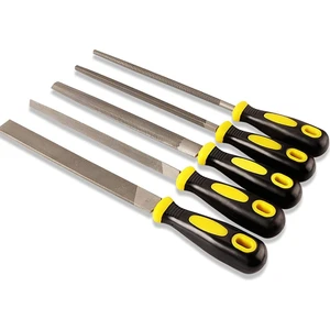 5 Parça Uzun (30 Cm) Yüksek Kalite Eğe Seti (Ergonomik Saplı Uzun Boy)