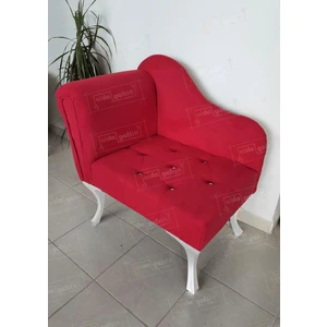 Aldagelsin Tekli Köşe Koltuğu Josefin Bench Beyaz Ayak