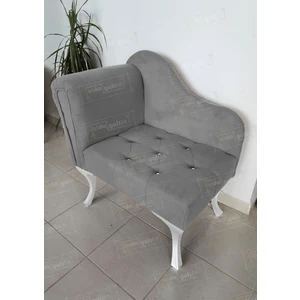 Aldagelsin Tekli Köşe Koltuğu Josefin Bench Beyaz Ayak