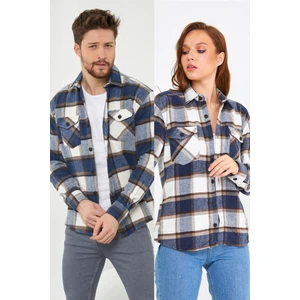 Unisex Kahverengi Çift Cep Kapaklı Oduncu Gömlek-Tekli Fiyat