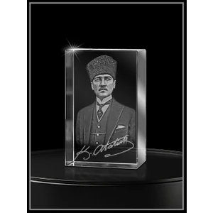 3D Kristal Atatürk 06