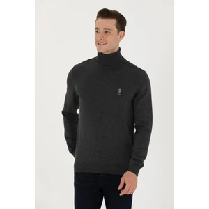 U.S. Polo Assn. Erkek Antrasit Melanj Kazak /Triko 50268935-VR081