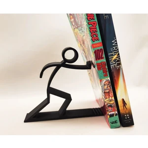Dekoratif Kitap Tutucu, Kitap Desteği, Stickman-Çöp Adam Kitap Standı