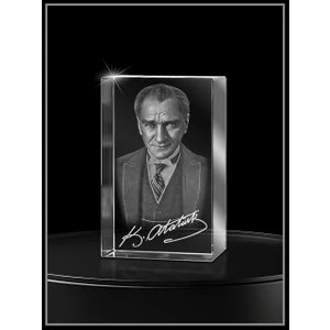 3D Kristal Atatürk 25