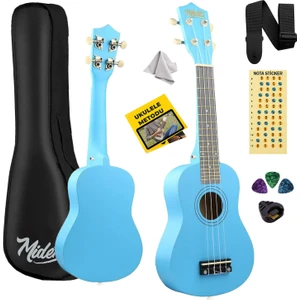 UKX-233BL Mavi Concert Ukulele (Askı Çanta Metod Pena)