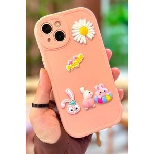 Vip Case Apple iPhone 14 Ayıcık Desenli Sevimli 3 Boyutlu Tatlı Şirin Kamera Korumalı Silikon Shape Kılıf