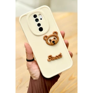 Vip Case Redmi Note 8 Pro Ayıcık Desenli Sevimli 3 Boyutlu Tatlı Şirin Kamera Korumalı Silikon Shape Kılıf