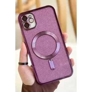 Vip Case Apple iPhone 11 Kamera Korumalı Parlak Simli Magsafe Destekli Modern Shimmer Kılıf