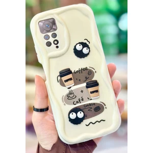Vip Case Redmi Note 11 Pro /12 Pro 4g  Kahve Kurabiye Desenli 3 Boyutlu Şirin Parlak Tasarım Cookie Kılıf