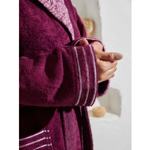 %100 Pamuk Özel Tasarım Ekstra Yumuşak Şalyaka Kadın Bornoz