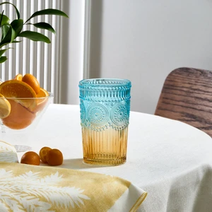 Sunflower Meşrubat Bardağı - Mavi Sarı - 332 ml