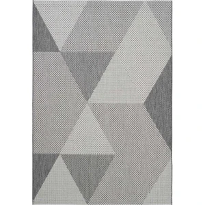 Cool Halı Grande 03 Gri Mutfak Halısı Yıkanabilir Mutfak Kilimi Kaymaz Tabanlı Geometrik Desenli Mutfak Yolluk
