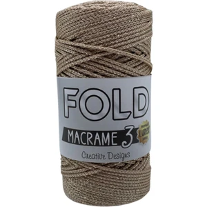 Simli Polyester Makrome Ipi No:3 Bej1 mm - 100 gr - 115 M Supla Ip Çanta Ipi