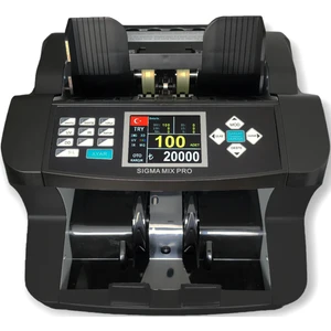 Mix Pro Tl,€,$,£,SYP Geçersiz Banknot Kontrollü Profesyonel Sayım Para Sayma Makinesi
