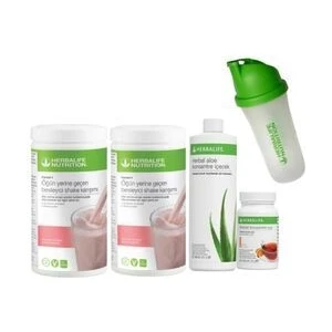 Başlangıç Seti-20 2 Ahududulu Shake 50 gr Şeftalili Çay Aloe İçecek Shaker