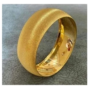 22 Ayar Altın Kaplama 2 cm Genişliğinde Simli Model Bilezik