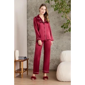 Saten Biyeli Pijama Takımı - 1200