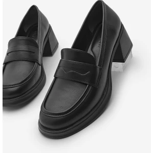 Kadın Loafer Kalın Topuklu Günlük Ayakkabı Seriz