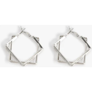 Geometrik Halka Küpe Çelik