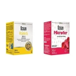 Orzax Vitamin D3 400 Sprey ve Microfer 30 ml Damla