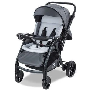 Babycare Combo Maxi Pro Çift Yönlü Bebek Arabası Gri