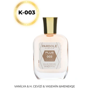 K-003 Floral, Tatlı Favoris Kadın Parfüm - 50 Ml - Vanilya, Hindistan Cevizi, Yasemin, Menekşe