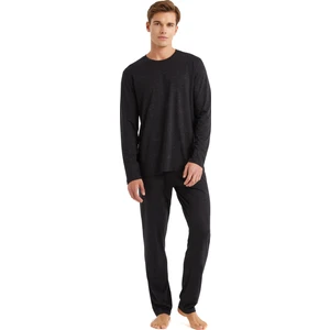 Erkek Pijama Takımı 40570 Siyah