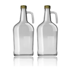 3 Litre Kulplu Galon Cam Şişe Şişesi Cam Yağlık - 2'li