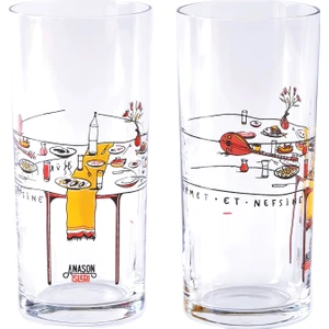 Anason İşleri Hürmetli Rakı Bardağı 2'li Set