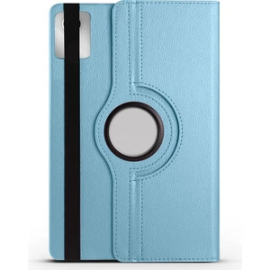 noktaks - Lenovo M11 TB-330FU - Tablet Kılıfı 360 full Korumalı Yatay Dikey Dönebilen Standlı Kılıf - Mavi - T32014