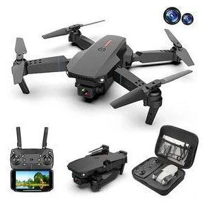 E88 Drone 4K Hd Çift Kameralı Drone App Kontrol Wifi Li Katlanabilir Quatcopter X3 Batarya