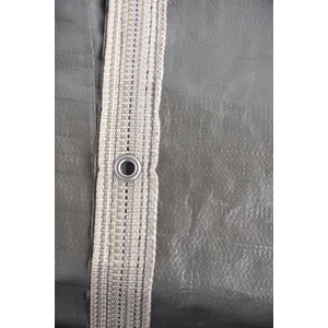 Cildam Saraciye Çadır Branda 2 Metre Enli Su Geçirmez Gri Branda 165GR/M2 Şerit Kolonlu