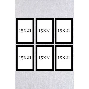 6 Adet 15 x 21 Siyah Çerçeve Seti 6 Adet (A5)15 x 21 Ayaklı Model