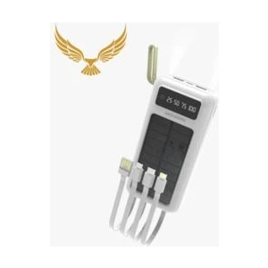 Penax 30.000 Mah Güneş Enerjili LED Işıklı Şarj Aleti 2x USB Çıkışlı Mikro Tycp Solar Powerbank