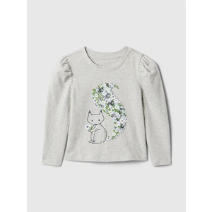 Kız Bebek Gri Mix & Match T-Shirt