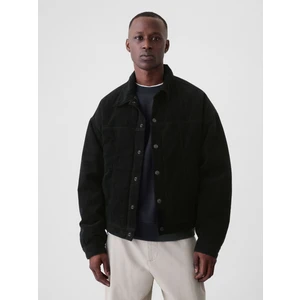 Erkek Siyah Icon Oversize Kadife Ceket
