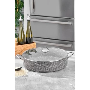 Metal Saplı Ultra Granit Basık Tencere 40 cm