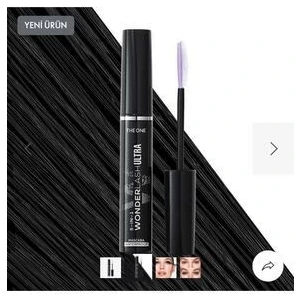 The One 5-In-1 Wonder Lash Ultra Suya Karşı Dayanıklı Maskara - Siyah