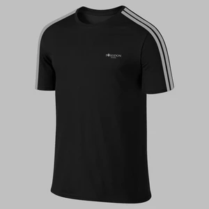 Poseidon Storm Yeni Seri Erkek Siyah Dri-Fit Kumaş Düz Kısa Kol Konforlu T-Shirt S-3xl