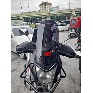 Honda Cbf 150 Ön Sıperlık Camı On Cam Uzun Tur Cami (Koyu Siyah)_supermoto
