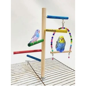 Kafes Üstü Tünek Muhabbet Kuşu ve Boyutlarındaki Kuşlar Için Uygundur