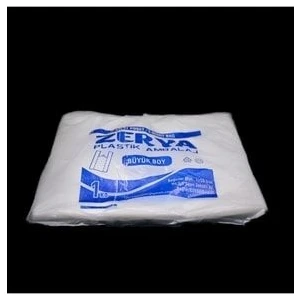 Beyaz Baskısız Atlet Poşet Büyük Boy Poşet 1kg