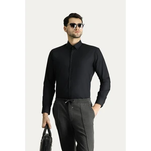 Uzun Kol Slim Fit Dar Kesim Non Iron Ütü Gerektirmeyen Pamuklu Gömlek
