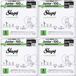 Bebek Bezi Natural Beden:5 11-18 kg Junior 400 Adet Gross 4 Paket x 100