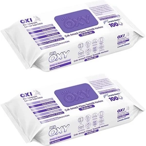 Mr. Oxy Yüzey Temizlik Havlusu 100 Yaprak Lavanta Esintisi Plastik Kapaklı 2'li Set 200 Yaprak