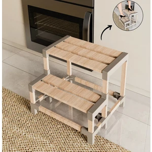 Evinizin Atölyesi 2 Basamaklı Ahşap Merdiven