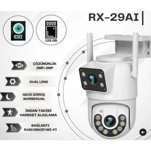 Radex RX-29AI Çift Lens Full Hd Sesli Ip Kamera
